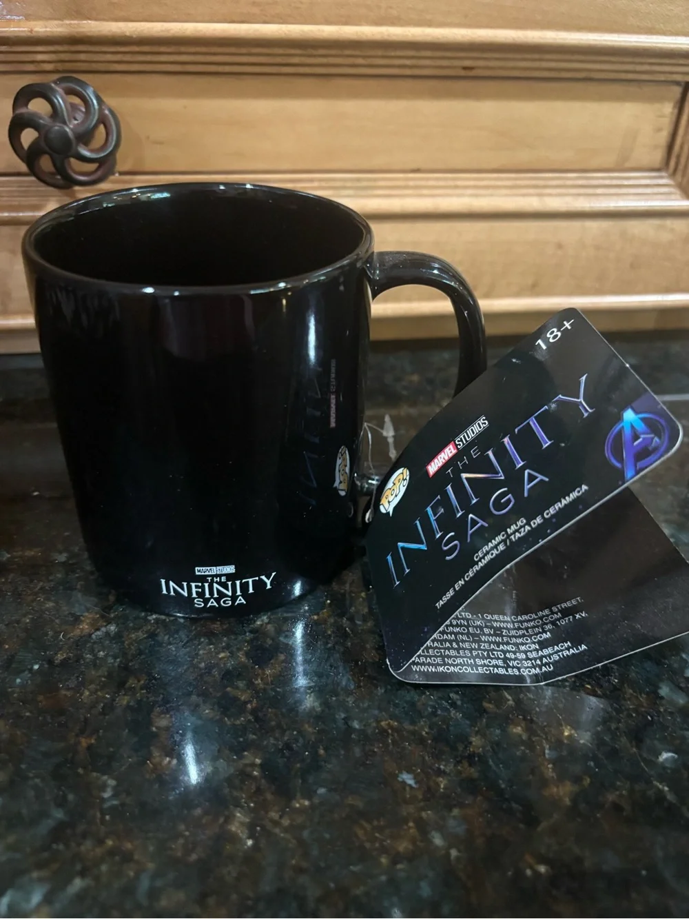 Funko Black Marvel Studios The Infinity Saga Ceramic Mug